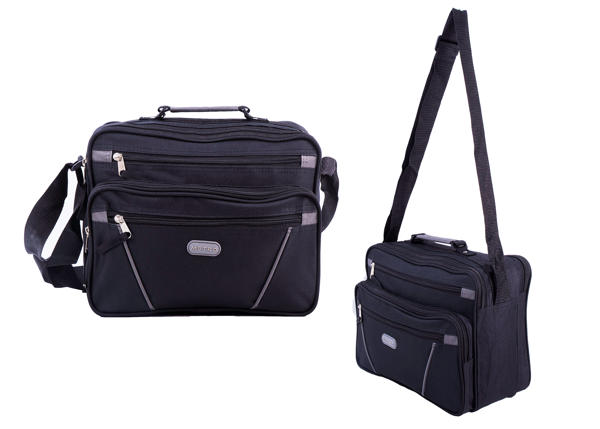 LL-7911 BLACK/GREY FLIGHT BAG